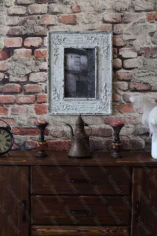 Neiwel Vintage Bitez Resim Ve Ayna Çerçevesi Beyaz