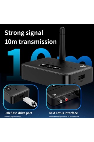Lexroo M60 Nfc Bluetooth 5.4 Ses Alıcısı Transmitter Aux & Rca Bağlantı, Type-c Güç