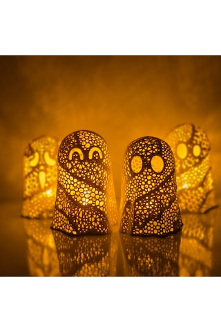 Hayalet Lamba - Tea Light (1 Adet) Beyaz