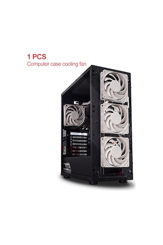 Suntek Sessiz Soğutma Kasa Fanı 12 Cm/120mm Dıy 4-pin Beyaz