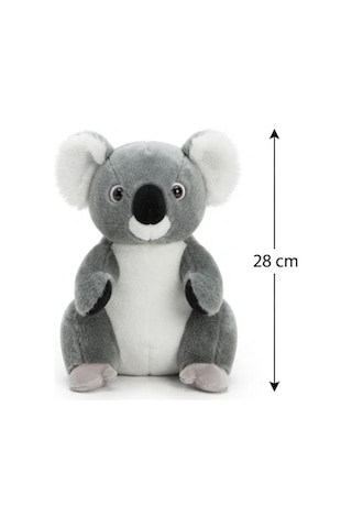 Peluş Koala 28 Cm Sevimli Konforlu: Peluş Uyku Yastığı Ve Sarılma Arkadaşı Dekoratif Oyuncak Gri