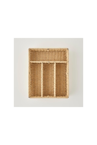 Bella Maison Naturella Çatal Kaşık Tepsisi Naturel 28x34x7 Cm Naturel