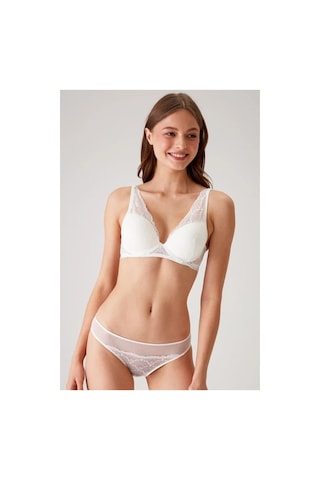Pierre Cardin Dolgulu Bralet Sütyen Takım Ekru 001