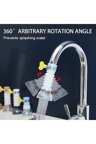 Ter Arıtıcı, Hareketli Mutfak Musluk Başlığı, 360 Derece Dönebilen Lavabo Musluğu Püskürtücüsü, Döner Su Tasarruflu Musluk Havalandırıcı Difüzör Musluk Nozulu Filtre Adaptörü Diğer