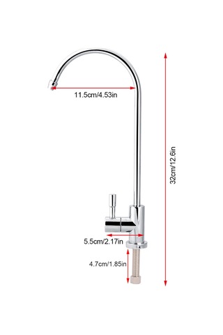 Yaozixa Mutfak Su Arıtıcı Kranı - Çinko Alaşımlı, 360 Döner, Alt Dolap Filtre Sistemlerine Uyumlu, Dayanıklı Tasarım