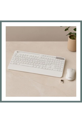 Ventra Kablosuz Klavye Mouse Seti - Tablet/telefon Standlı - Beyaz - Q Klavye Ventra Diğer
