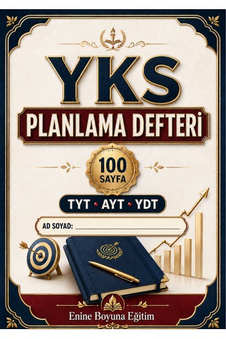 Yks Planlama Defteri Tyt, Ayt Ve Ydt İçin 100 Sayfalık Çalışma Planlayıcısı