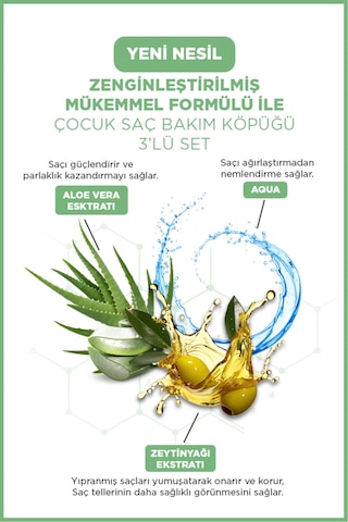 Icon Saç Şek. Köpük For Kıds 3'lü Set