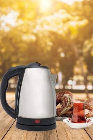 Mey İthalat Kettle C F Tipi 220-240v Paslanmaz Çelik Elektrik Kablolu Otomatik Kapanma