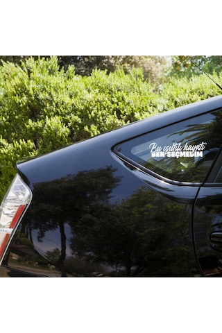 Bu Işıltılı Hayatı Ben Seçmedim Oto Cam Yazısı 20x6 Cm Araba Arkası Sticker Oto Cam Sticker Yazı