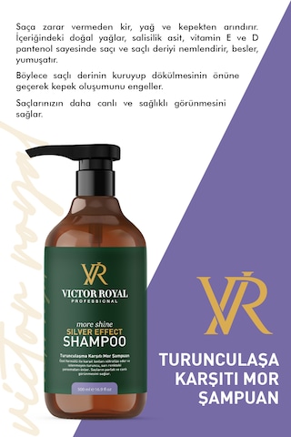 Victor Royal Turunculaşma Karşıtı Mor Şampuan 500 Ml Boyalı