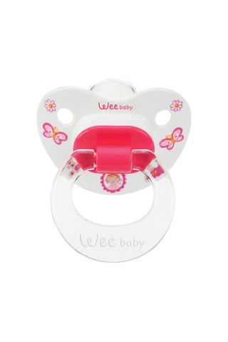 Wee Baby 834 Desenli Silikon Damaklı Emzik 6-18 Ay Çok Renkli
