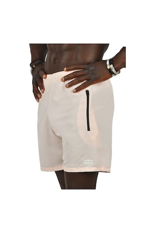 Deepsea Erkek Pudra Hızlı Kuruyan Fileli Deniz Şortu