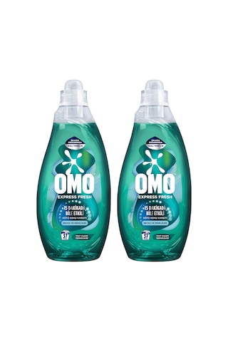 Omo Express Fresh Kötü Koku Karşıtı Beyaz ve Renkliler Sıvı Çamaşır Deterjanı 2 x 1480 ML