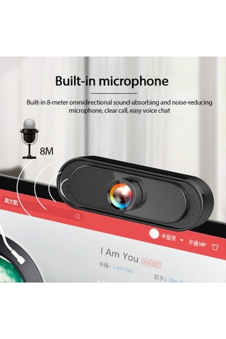Full Hd 1080p Usb Kamera Bilgisayar Kamera Web Yayını Video Konferansı İçin Dijital Web Cam Web Dizüstü Bilgisayar Masaüstü İçin Mikrofonlu