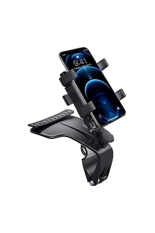 Pazly 360 Dönebilir Araç Tutucu, Tüm Telefonlara Uyumlu, Ayarlanabilir Stand Klipsi İphone Android İçin -