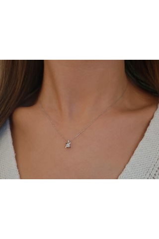 Sirius F Renk 0,18 Karat Pırlanta Tektaş Kolye 0847P0006