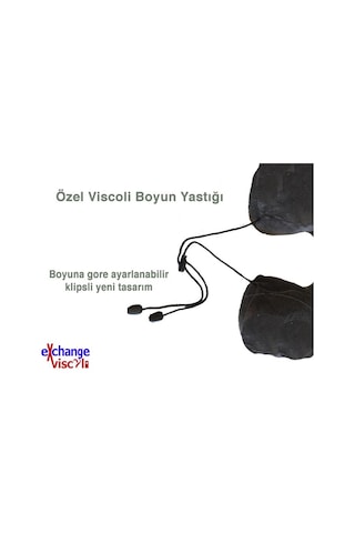 Viscoli Yastık Ortopedik Seyahat Boyun Yastığı Klipsli