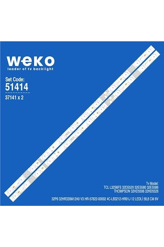 Wkset-6414 37141x2 32p6 32hr330m12a0 V3 2 Adet Led Bar Tvnizi Açıp İçindeki Led Barla Birebir Aynısı Olduğunu Görmeden Almayınız. Sonrasında İade Almamaktayız. Beyaz