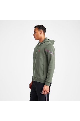 Lescon Erkek Fermuarlı Kapüşonlu Sweatshirt 25n-1128 Haki