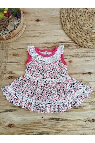 Tomuycuk Kır Çiçeği Lila Kız Bebek Elbisesi Çocuk Takım 3-6-9-12 Ay Bebek Takımları Kıyafetleri Bebek Giyim Nar