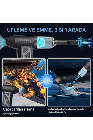 Mini Şarjlı Hava Üfleyici Ve Vakumlu El Süpürgesi 5570 Diğer