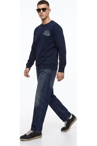 Mustang Lacivert Erkek Sweatshirt M6wm-swt1040