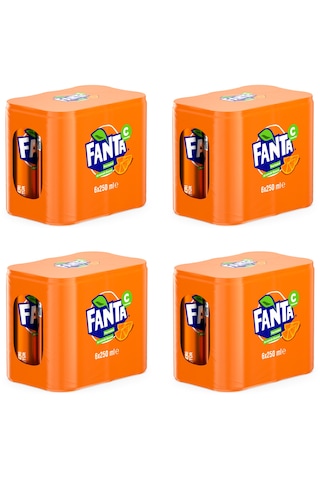 Fanta Portakal Aromalı Gazoz 250 Ml X 24 Adet
