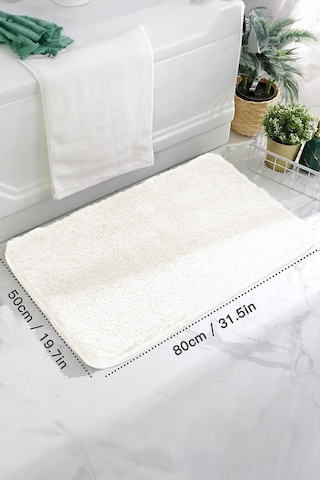 Brillahome Kaymaz Taban, Tekli Post Peluş Banyo Paspası, Kaymaz Taban 50 80 Cm 001