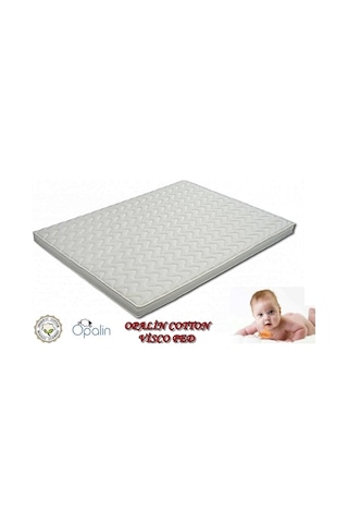Uzunbebe 120X200 Opalin Cotton Visco Yatak Pedi 120*200 Visco Ped