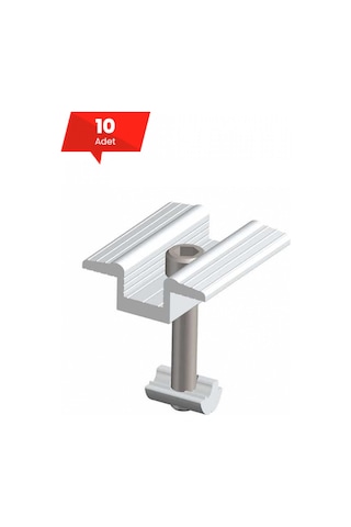 Güneş Paneli Orta Tutucu (Civata + Somun) - 10 Adet