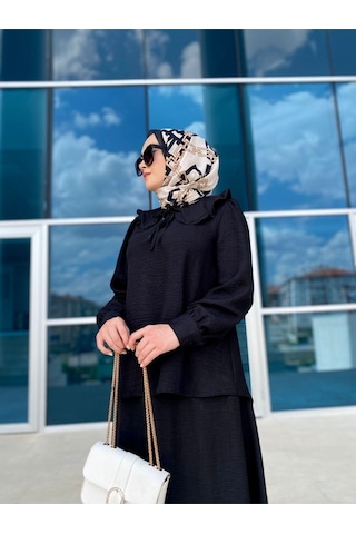 Mevlana Etekli , Yaka Detaylı Alt Üst Takım Karışık Çok Renkli