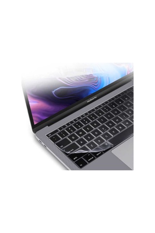 Lexroo Macbook Uyumlu 13.3' Air A1932 Klavye Koruyucu Şeffaf Silikon Ped - Renksiz