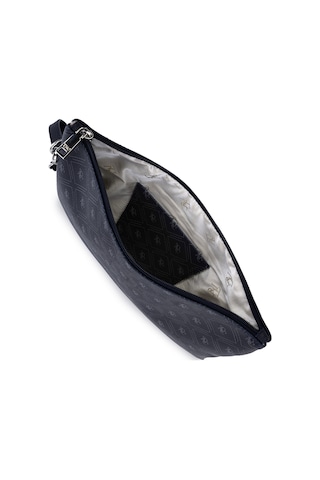 Tamer Tanca Kadın Suni Deri Lacivert Desen Clutch Çanta 743 2337 Bn Cnt Sk25-26 Lacı Gfrj Laci
