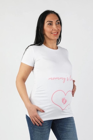 Balins Hamile Mommy Love Tişört Pembe Baskılı 001