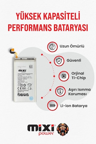 Samsung Galaxy S8 Plus Uyumlu Tam Kapasite Batarya