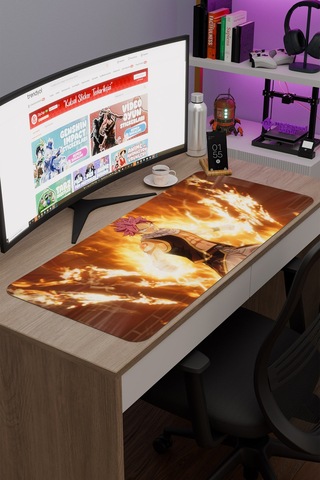 Fairy Tail Anime V1 - 90x40 Xxl Gaming Kauçuk Kaymaz Taban Mouse Pad Fare Altlığı