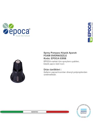 Epoca Pompa Köpük Memesi-tüm Epoca Pompalarıyla Uyumlu