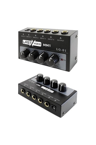 Midex Mga-35bk-fp Elektro Gitar Amfisi Seti 35 Watt Gain Özellikli Mikser Amfi Mikrofon Stand Kulaklık Kablo