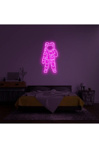 Astronot Neon Led Işık Gece Lambası Renkli