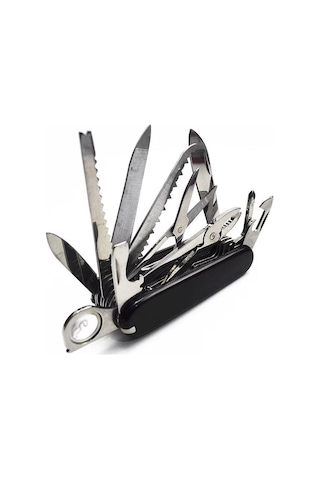 Çok Amaçlı Multitool Kamp Çakı Profesyonel Outdoor & Günlük Kullanım Siyah