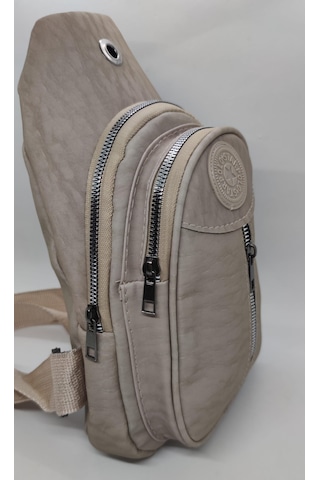 İpek Body Bag Unisex Çapraz Çanta Vizon