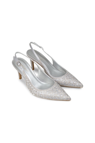 Deery Kadın Gümüş Renk Slingback Stiletto - Rd035zgmsm01 Gümüş