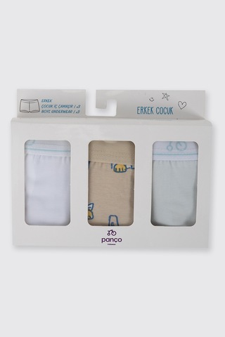 Panço Erkek Çocuk 3'lü Boxer Seti Renkli
