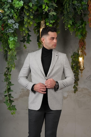 Sir Yünlü Mono Yaka Kaşmir Çift Yırtmaç 6 Drop Kışlık Erkek Tek Ceket Sr67502 001