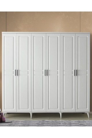 GuneyStore Sport 6 Kapaklı Komple MDF Gardırop