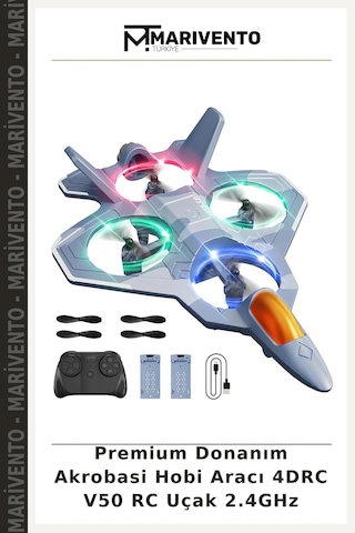 Premium Donanım Akrobasi Hobi Aracı 4drc V50 Rc Uçak 2.4ghz