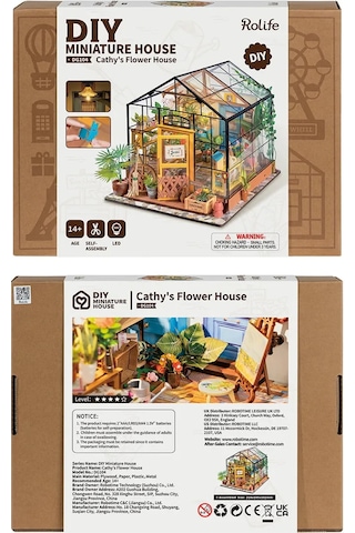 Rolife Cathy's Flower House - Kendin Yap Minyatür Maket
