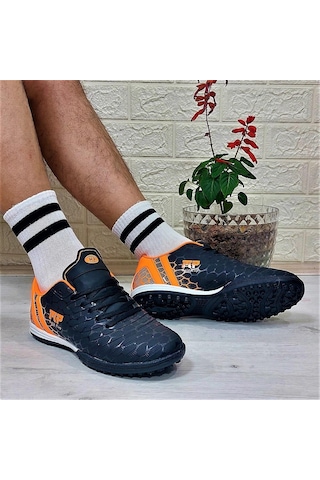 M.p 1356 Siyah-turuncu Halısaha Futbol Ayakkabısı 001