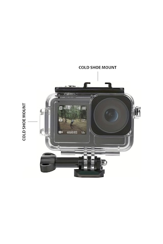 Markofist Mf-dja04 Dji Osmo Action 5 Pro Uyumlu Housing Su Altı Kılıf Şeffaf